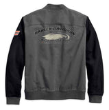 Men's Screamin' Eagle Casual Jacket, Gray & Black