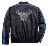 Men's 115th Anniversary Nylon Bomber Jacket, Black