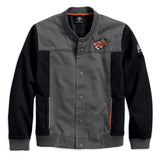 Men's Screamin' Eagle Casual Jacket, Gray & Black