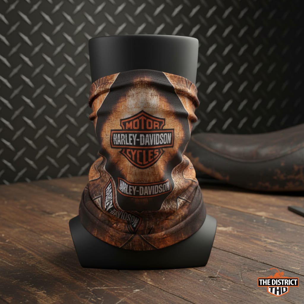 Rusted Bar & Shield Face Mask