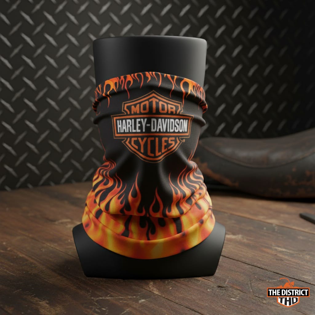 Blazing Flames Face Mask